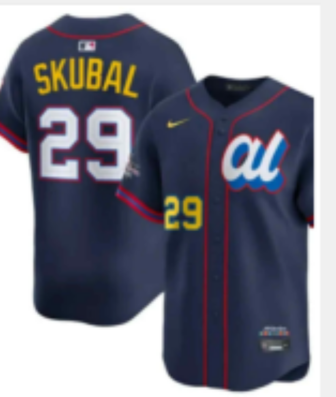 Men 2025 Detroit Tigers #29 Skubal blue Game Nike MLB All Star Jersey 012